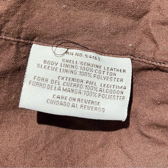 Levi's Genuine Vintage Leather Jacket S Small - Picture 11 of 15